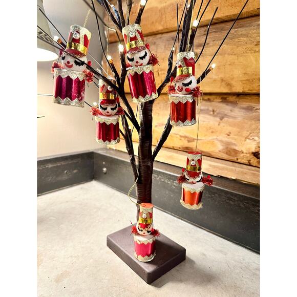 Christmas Vintage Ornaments,  Mid Century Drummer Boy 1950 Christmas Ornaments - Picture 6 of 6